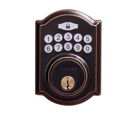 Hickory Hardware Hickory Hardware H076388-ABZ Traditional Securemote Bluetooth Enabled Deadbolt; Aged Bronze H076388-ABZ